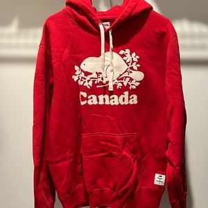 ROOTS Red Canada Hoodie - Medium